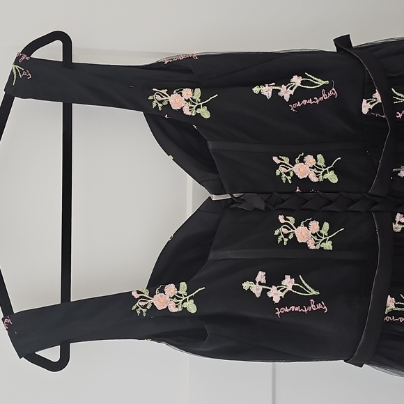 Floral Dress With Embroidery Sleeveless Formal Tulle Gown Size 20W - Picture 10 of 15